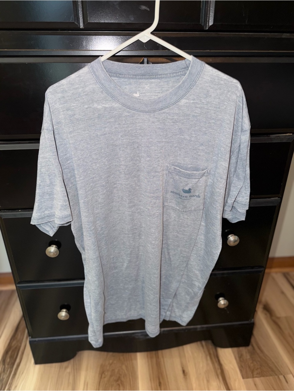 Southern Marsh Light Heather Blue Pocket Tee